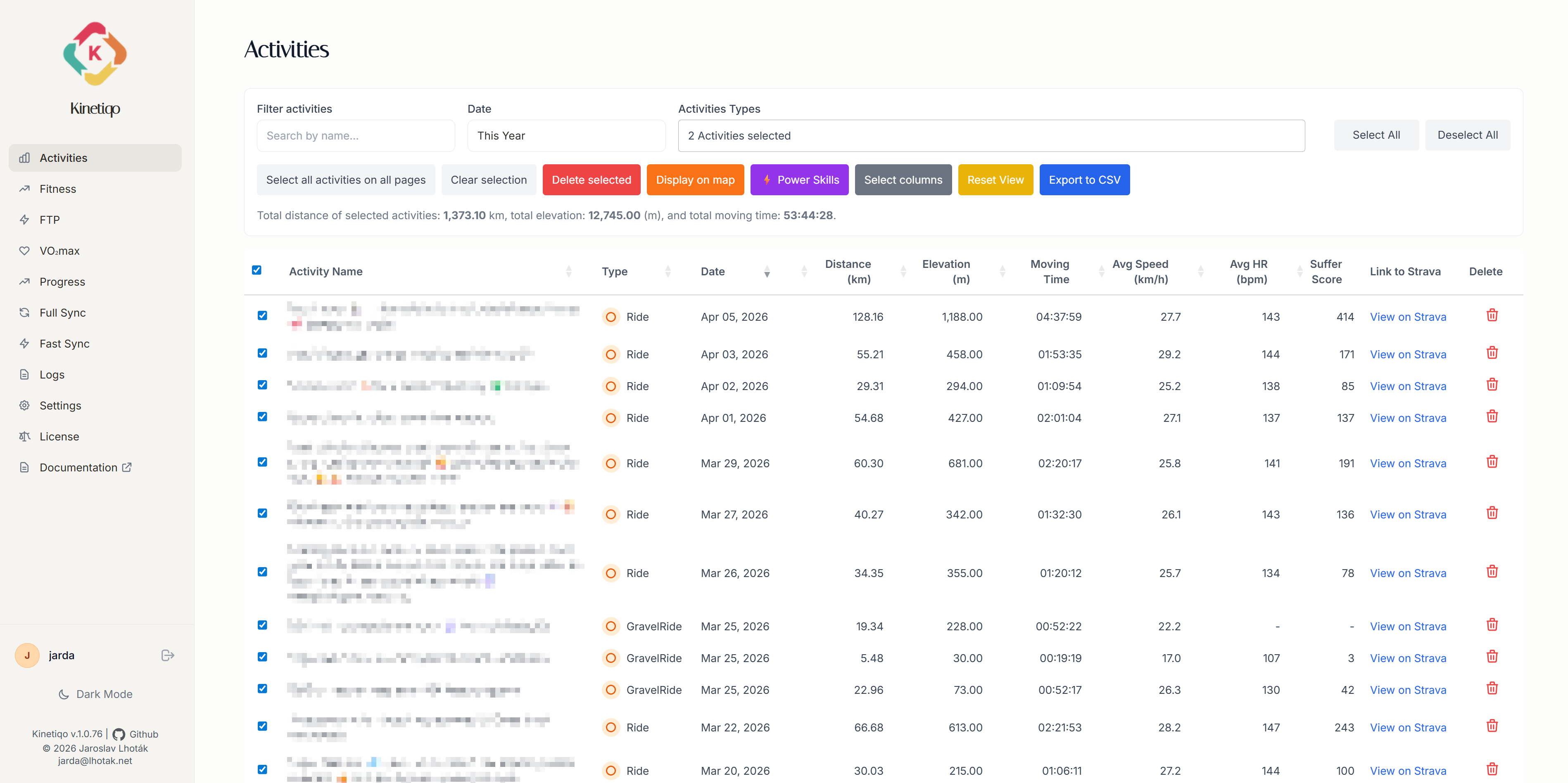 Kinetiqo Activity Poster and Data Grid Preview